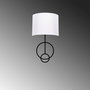 Opviq Lámpara de pared Asaf - 6983 Blanco y Negro